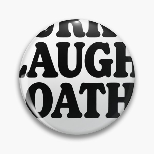 Item preview, Lurk Laugh Loathe Skeleton – Funny Goth Quote Sticker designed and sold by Not Okay Supply Co..
