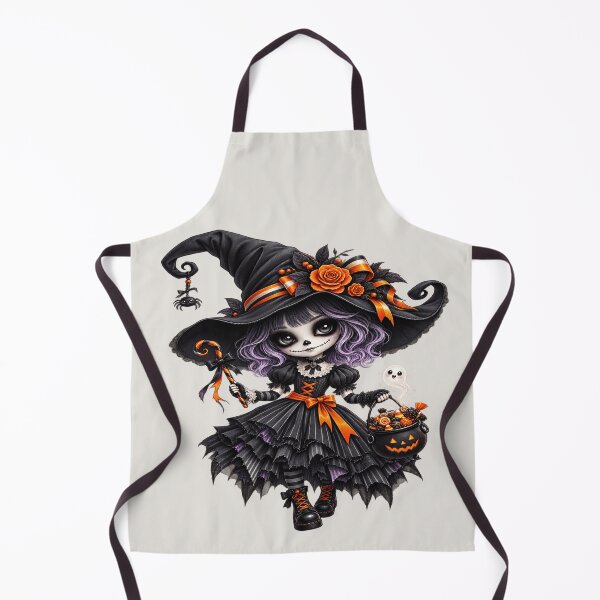 Item preview, Candy Cauldron Witch for Goth Halloween Fans designed and sold by POD DYNASTY | Original Print On Demand T-Shirt Graphics.