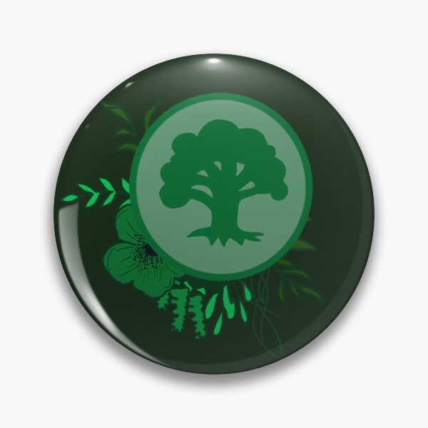 Item preview, Green Mana Floral designed and sold by DarkMoonEmblems.