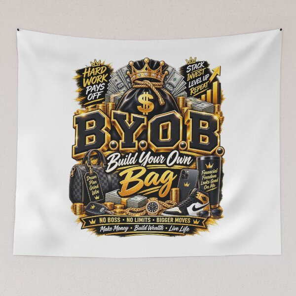 Item preview, B.Y.O.B. Build Your Own Bag – Money Mindset Entrepreneur Motivation designed and sold by BilcoStillbaze.