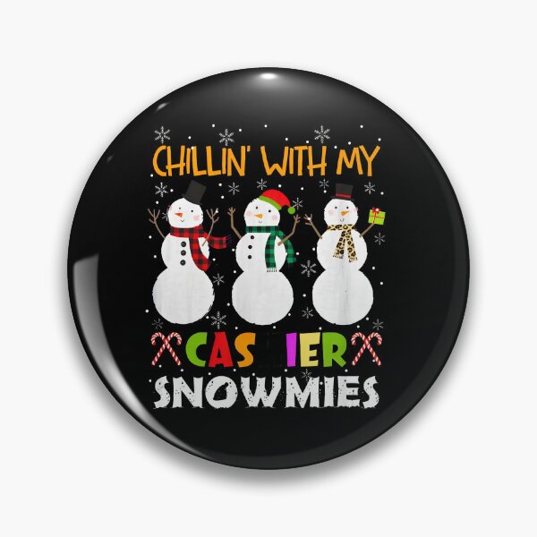 Item preview, Chillin With My Cashier Snowmies Holiday Design designed and sold by ercszur.