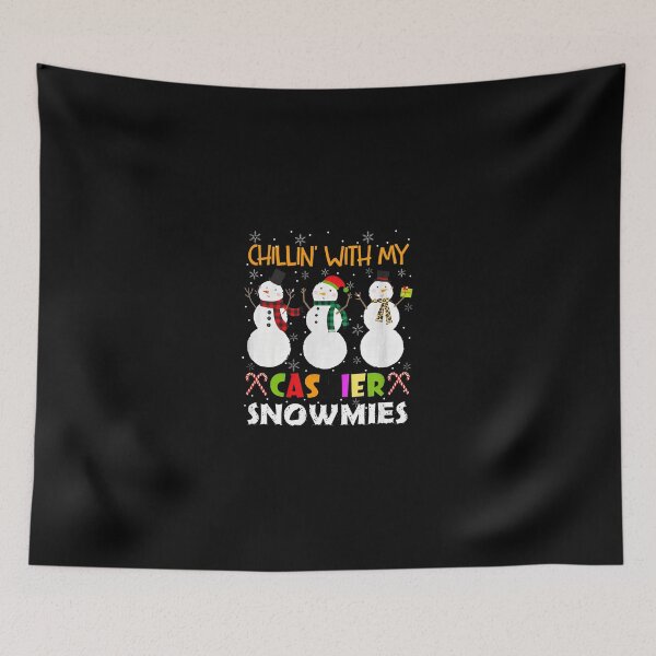 Item preview, Chillin With My Cashier Snowmies Holiday Design designed and sold by ercszur.