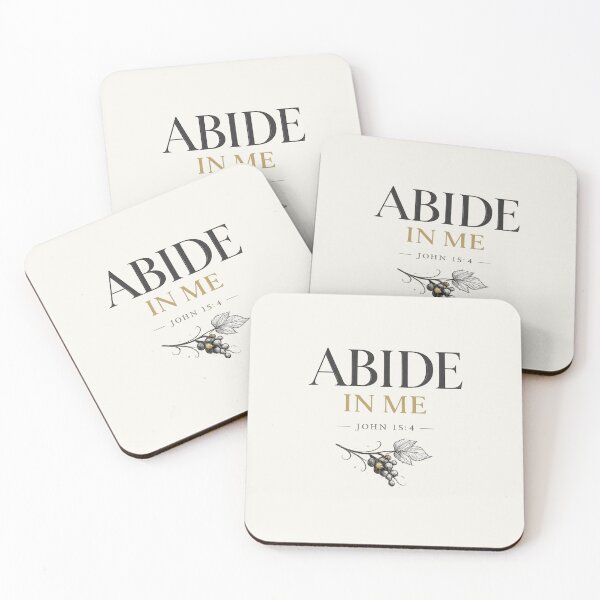Item preview, Abide In Me John 15 4 Vintage Scripture Quote designed and sold by QCena.