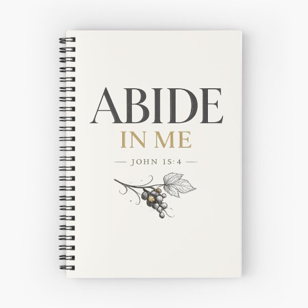 Item preview, Abide In Me John 15 4 Vintage Scripture Quote designed and sold by QCena.