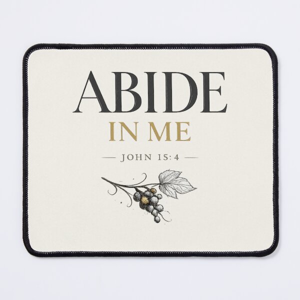 Item preview, Abide In Me John 15 4 Vintage Scripture Quote designed and sold by QCena.