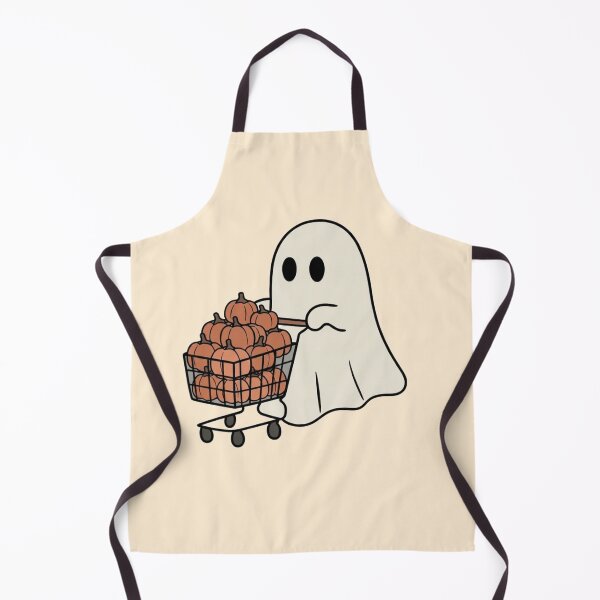 Item preview, Cute Ghost Pushing Shopping Cart Full Of Pumpkins designed and sold by wingoo22.