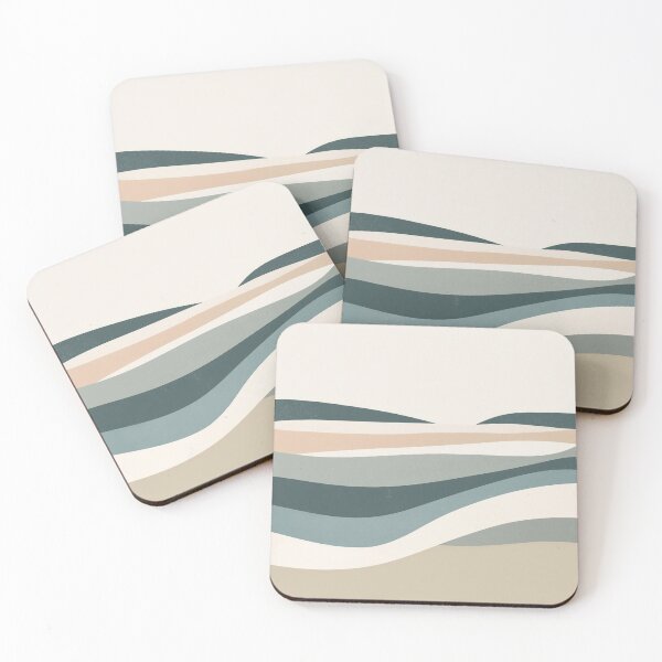 Item preview, Minimalist Coastal Landscape Abstract Organic Waves designed and sold by Zaramodo.