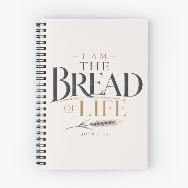 Item preview, I Am The Bread of Life John 6:35 Vintage Scripture Quote designed and sold by QCena.