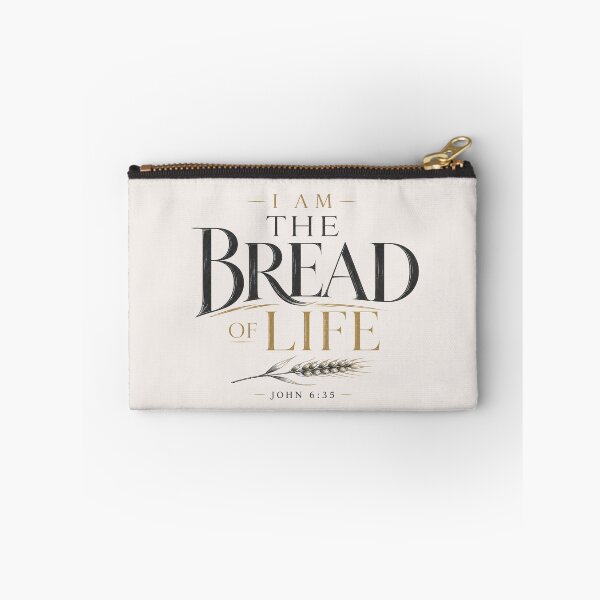 Item preview, I Am The Bread of Life John 6:35 Vintage Scripture Quote designed and sold by QCena.