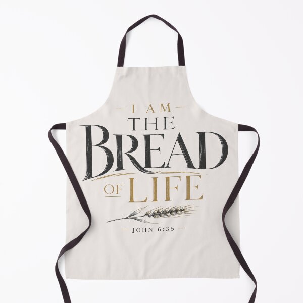 Item preview, I Am The Bread of Life John 6:35 Vintage Scripture Quote designed and sold by QCena.