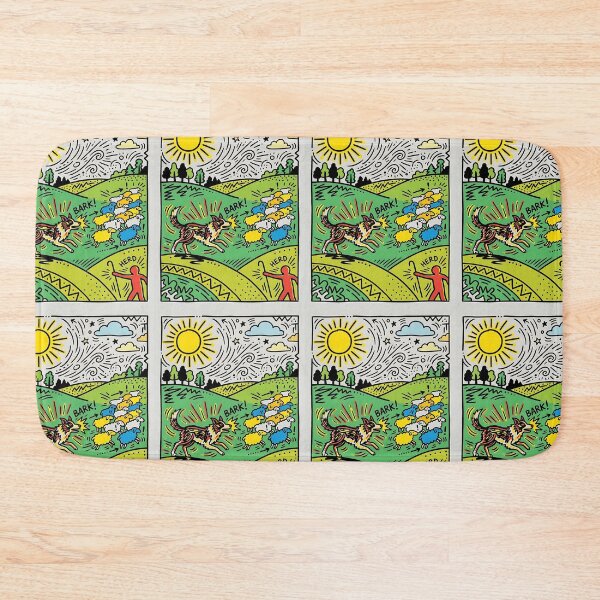 Item preview, Border Collie Herding Pop Art designed and sold by PictoVibe.