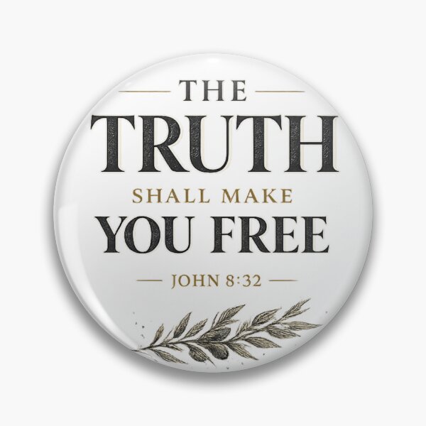 Item preview, The Truth Shall Make You Free John 8 32 Vintage Scripture Quote designed and sold by QCena.