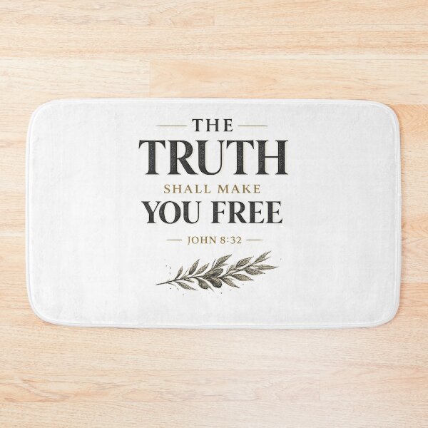 Item preview, The Truth Shall Make You Free John 8 32 Vintage Scripture Quote designed and sold by QCena.