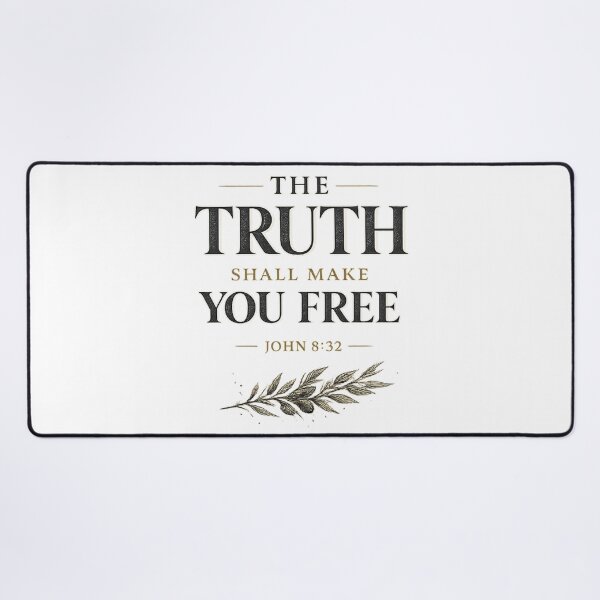 Item preview, The Truth Shall Make You Free John 8 32 Vintage Scripture Quote designed and sold by QCena.