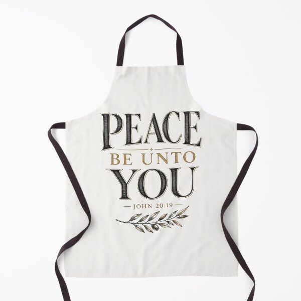 Item preview, Peace Be Unto You John 20 19 Bible Verse Gold Vintage Quote designed and sold by QCena.
