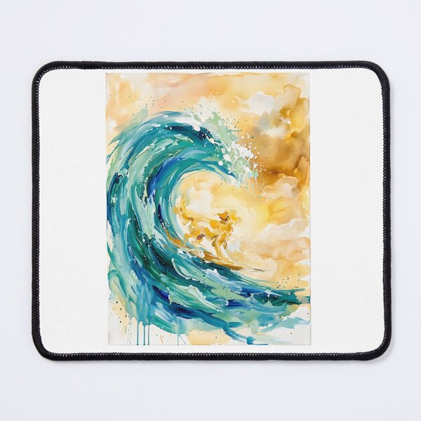 Item preview, Golden Retriever Surfer Abstract designed and sold by PictoVibe.