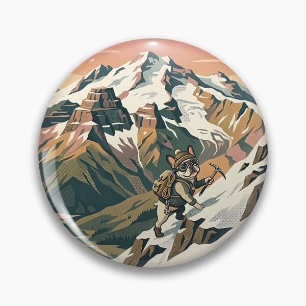 Item preview, French Bulldog Mountain Climber WPA designed and sold by PictoVibe.