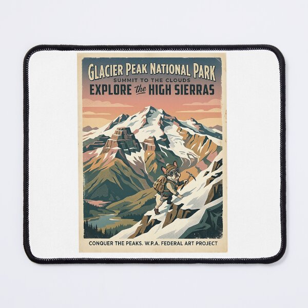 Item preview, French Bulldog Mountain Climber WPA designed and sold by PictoVibe.