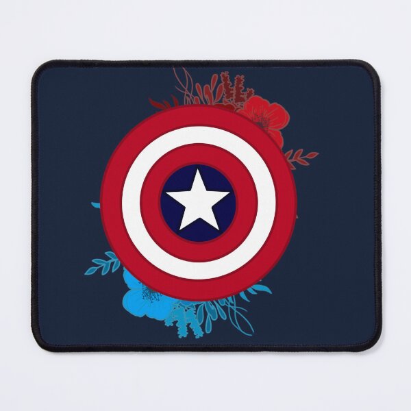 Item preview, Captain America Floral Shield designed and sold by DarkMoonEmblems.