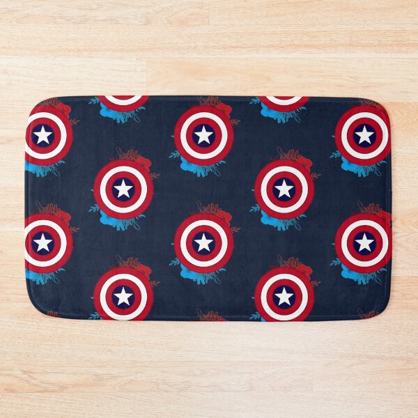 Item preview, Captain America Floral Shield designed and sold by DarkMoonEmblems.