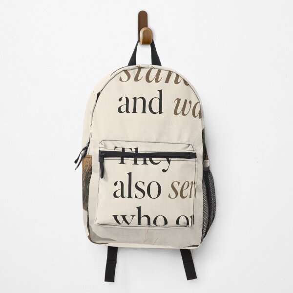 Item preview, They Also Serve Who Only Stand and Wait Inspirational Literary Quote designed and sold by GutyzDesignsES.