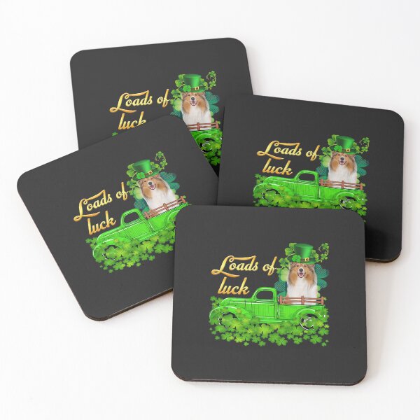 Item preview, Collie Dog Loads of Luck St. Patrick's Day Truck designed and sold by ercszur.