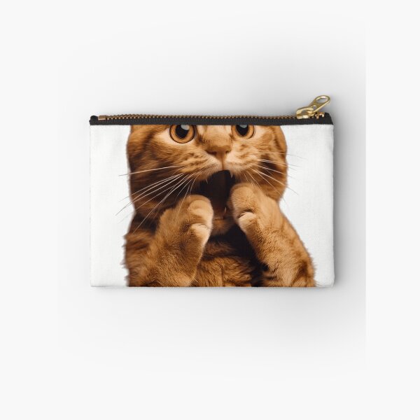 Item preview, Funny Shocked Orange Cat Surprised Pet Meme Art designed and sold by L&L.