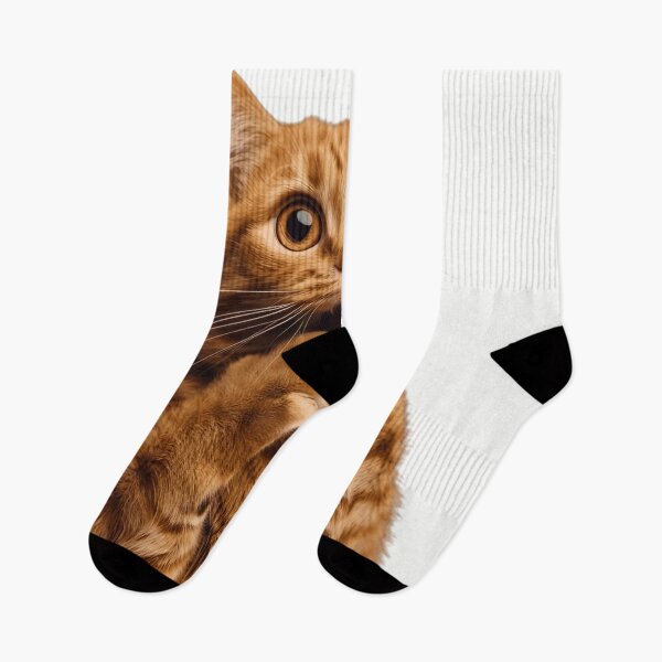 Item preview, Funny Shocked Orange Cat Surprised Pet Meme Art designed and sold by L&L.