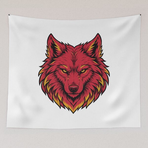 Item preview, Fierce Wolf Head Graphic Art designed and sold by KristenYo30998.