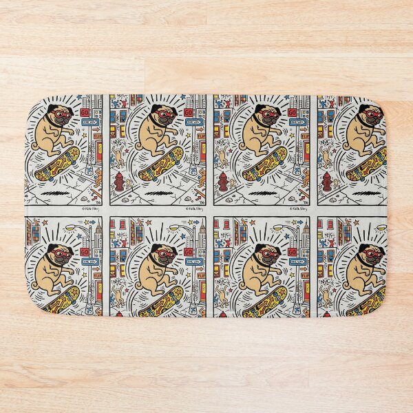 Item preview, Pug Skateboarder Pop Art designed and sold by PictoVibe.