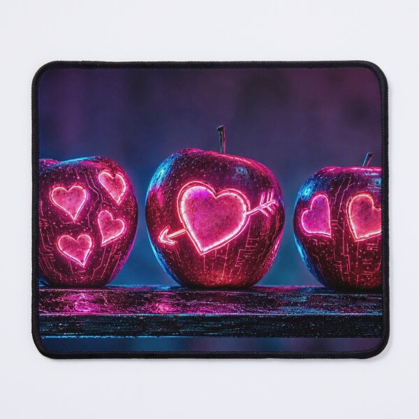 Item preview, Neon Cyber Love Apples designed and sold by DansCreations42.