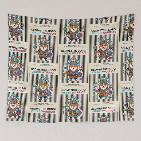 Item preview, Corgi Viking Geometric designed and sold by PictoVibe.