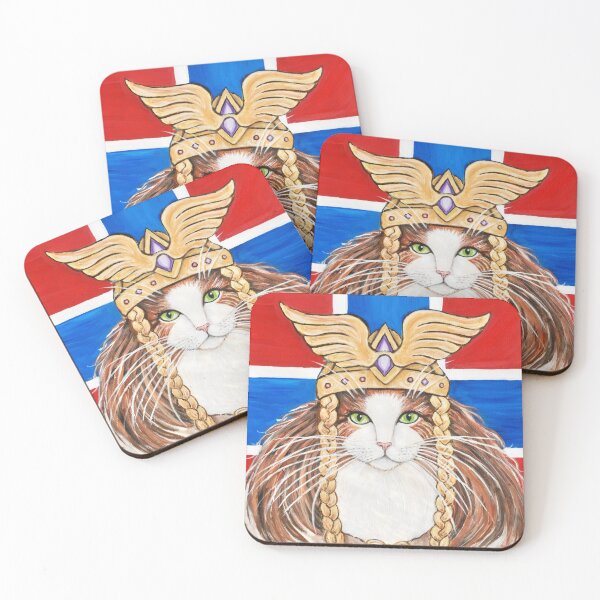 Item preview, Freya, Goddess of Love and War, with lettering designed and sold by Meowerks! Animal Art By Lynn Landers-Dickinson.