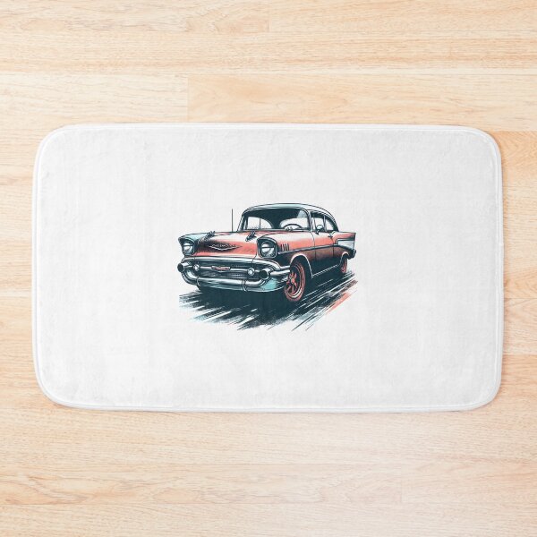 Artikelvorschau, Vintage Chevy Bel Air Oldtimer-Grafik | Limitierte Auflage entworfen und verkauft von Math36Studio.