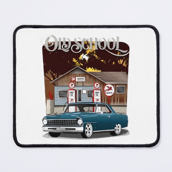 Item preview, Retro Blue Nova Classic Car Art | Limited Edition designed and sold by Farsickness.