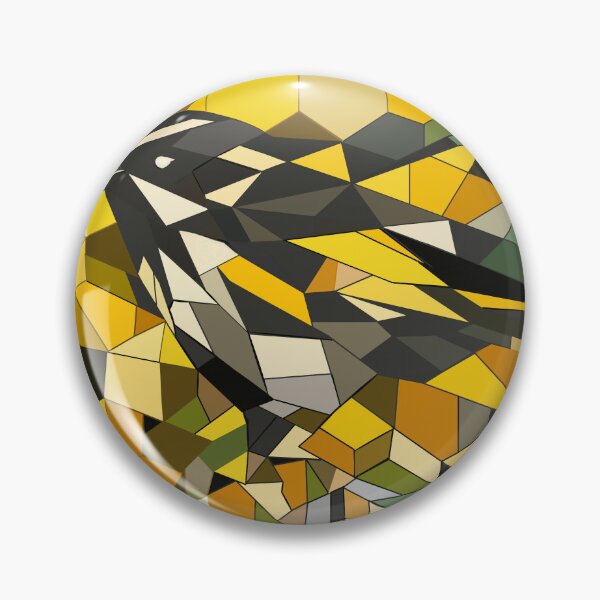 Item preview, Geometric New Holland Honeyeater with Honeycomb Pattern   designed and sold by WildPaletteMM.