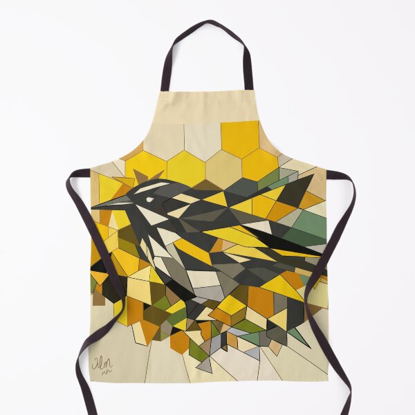 Item preview, Geometric New Holland Honeyeater with Honeycomb Pattern   designed and sold by WildPaletteMM.
