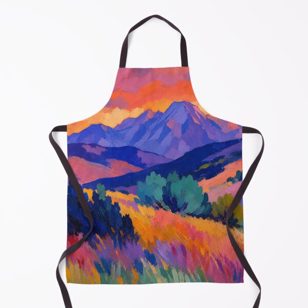 Item preview, Vibrant Mountain Sunset Expressionist Landscape Painting designed and sold by GutyzDesignsES.