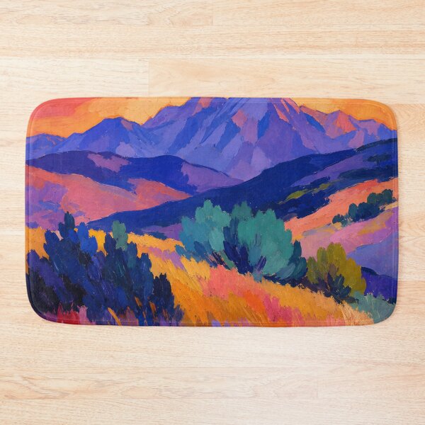 Item preview, Vibrant Mountain Sunset Expressionist Landscape Painting designed and sold by GutyzDesignsES.