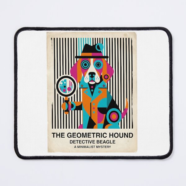 Item preview, Beagle Detective Geometric designed and sold by PictoVibe.