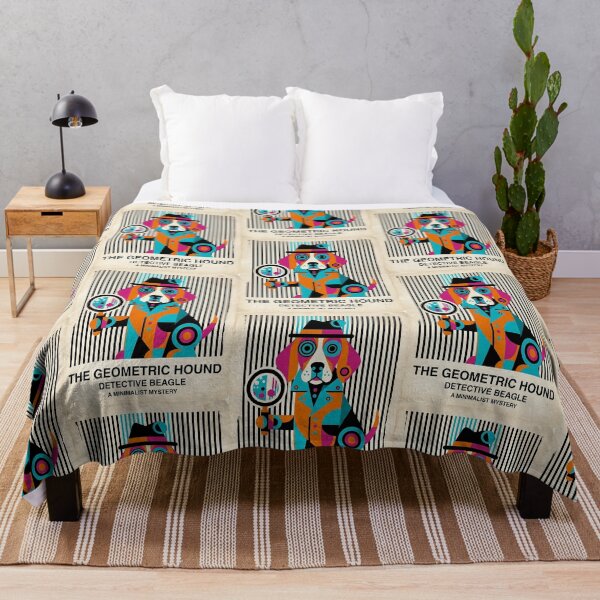 Item preview, Beagle Detective Geometric designed and sold by PictoVibe.