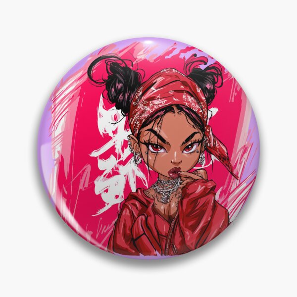 Item preview, Pink Pop Art Red Bandana Lady designed and sold by RichardRags.