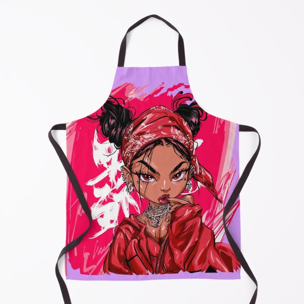 Item preview, Pink Pop Art Red Bandana Lady designed and sold by RichardRags.