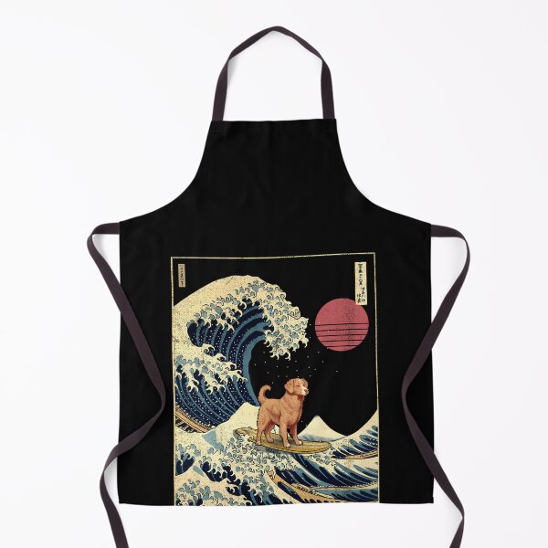 Item preview, Surfing Dog Great Wave Ukiyo designed and sold by Bilka Store.