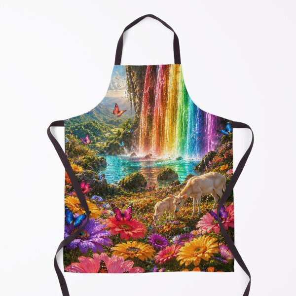 Item preview, Rainbow Waterfall Meadow Deer Dream designed and sold by nardreelxz.