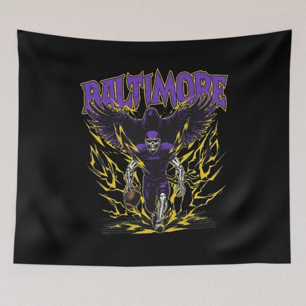 Item preview, Skeleton Football Player Raven Design designed and sold by Print Art Design Studio LLC.