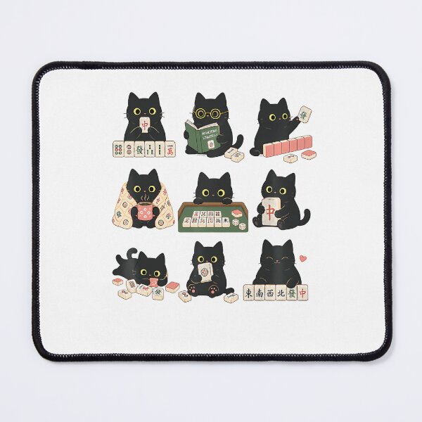Item preview, Mahjong Cat Cute Cat designed and sold by Tazmamert-HALOM.