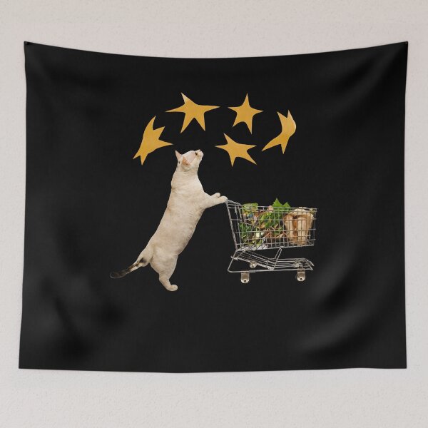 Item preview,  Cat Shopping with Stars designed and sold by JaredDeShop.