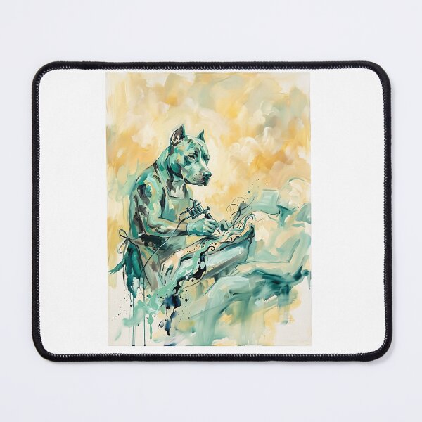 Item preview, Pit Bull Tattoo Artist Abstract designed and sold by PictoVibe.