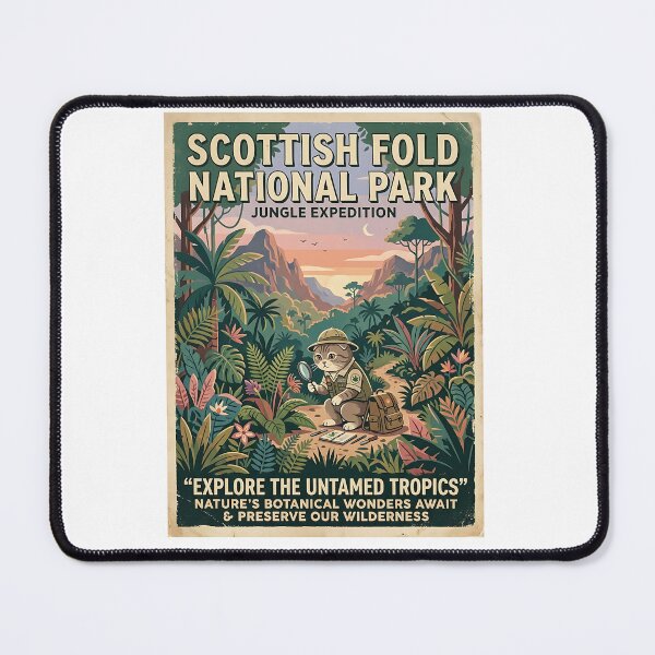 Item preview, Scottish Fold Botanist WPA designed and sold by PictoVibe.